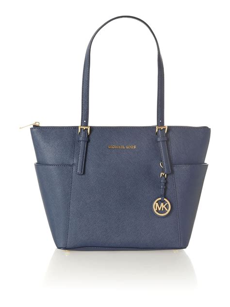 michael kors jet set purse blue